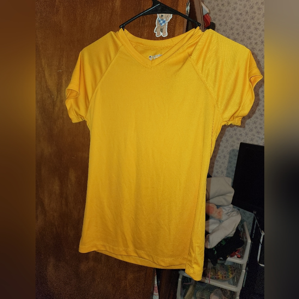 Champion BNWOT Yellow Performance Tee